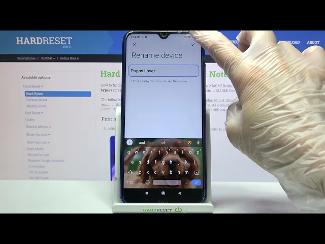 Video thumbnail for XIAOMI Redmi Note 8 – Open System Settings and Change Phone Name