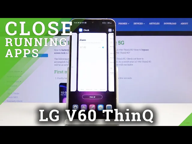 Video thumbnail for How to Switch Off Running Apps in LG V60 ThinQ 5G – Close Activated Background Apps