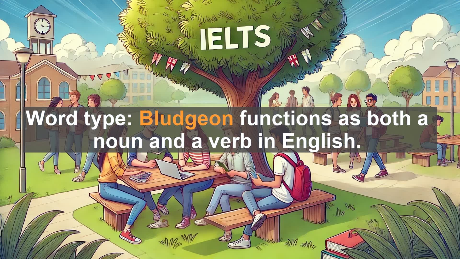 'Video thumbnail for 2000 Must Know IELTS 9.0 Vocabulary - Mastering 'Bludgeon': A Key Word for IELTS Success'
