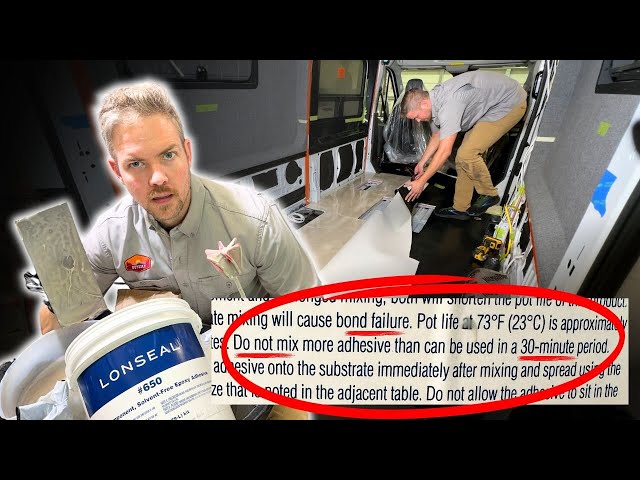 Video thumbnail for Step-By-Step: How to install Lonseal Marine Vinyl Flooring in Your Camper Van!