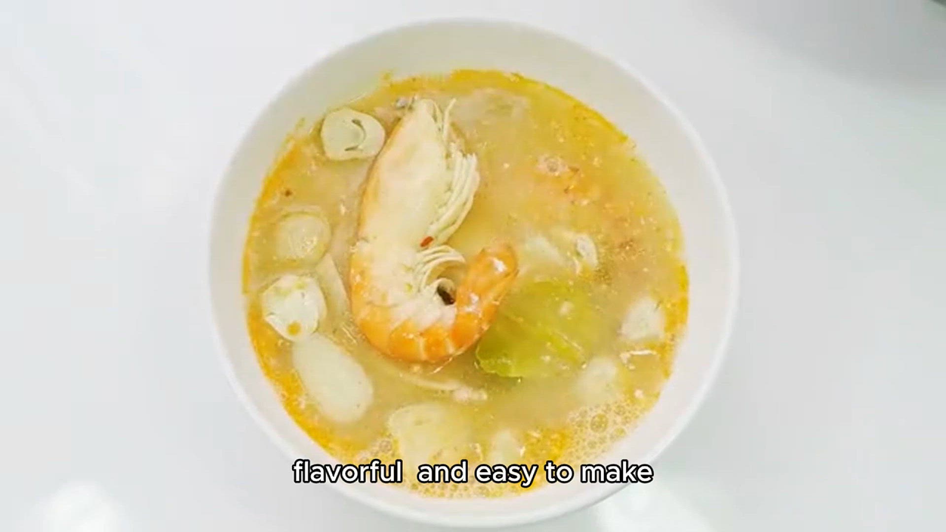 Video thumbnail for Creamy Shrimp Soup