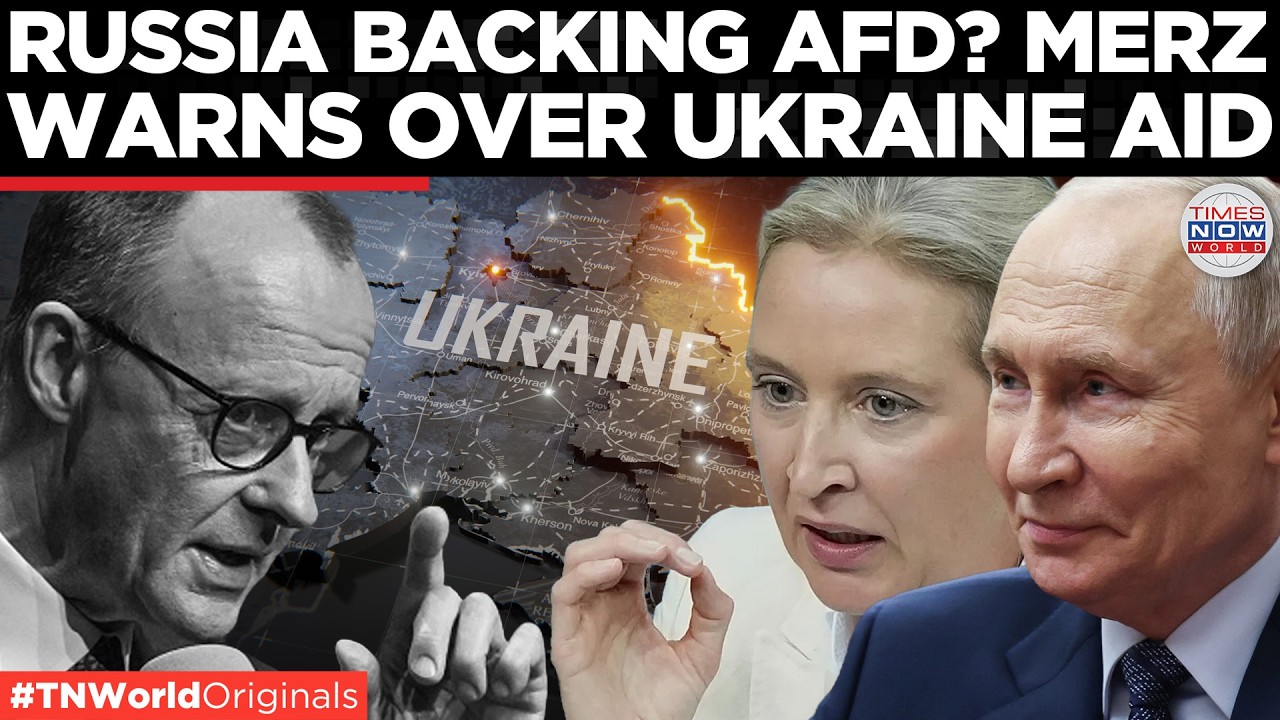 Video thumbnail for PUTIN VS MERZ? Merz Accuses Russia Of Backing AfD To Weaken Germany's Ukraine Support