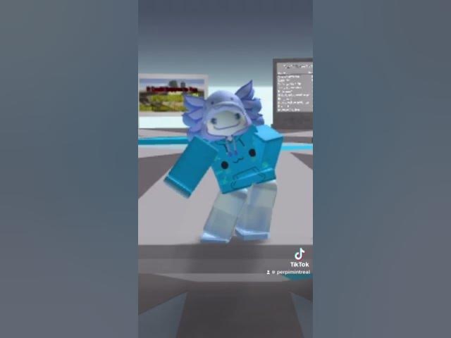 Video thumbnail for Roblox Axolotl Avatar Doing Floss Dance #shorts