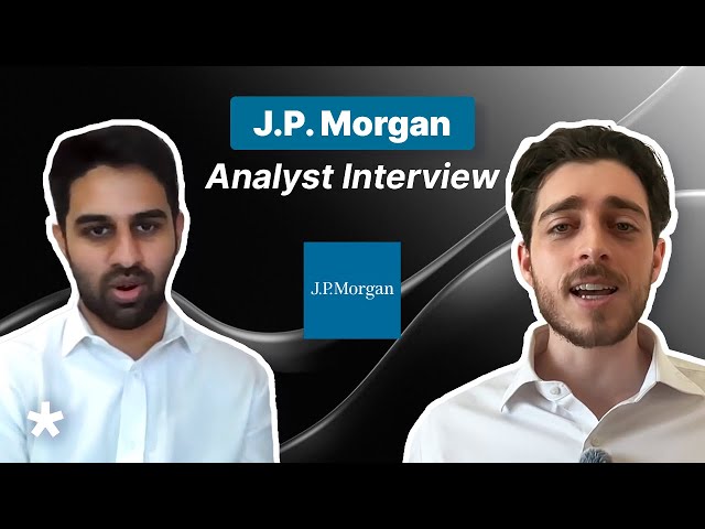 Video thumbnail for Investment Banking Analyst Mock Interview at J.P. Morgan