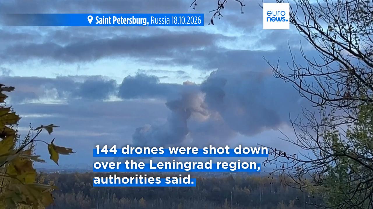Video thumbnail for Ukrainian forces strike St Petersburg and Leningrad region