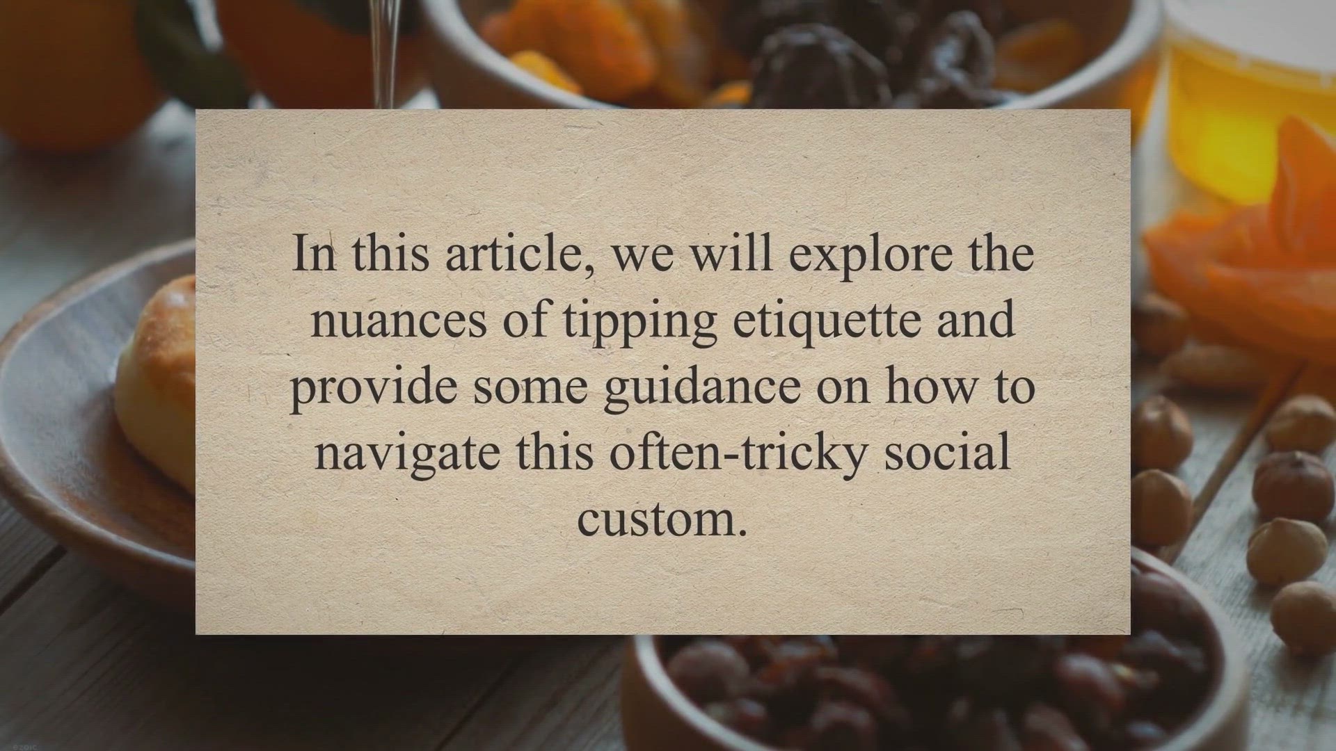 Video thumbnail for To Tip or Not to Tip: Navigating the Dilemma of Tipping According to Place or Person