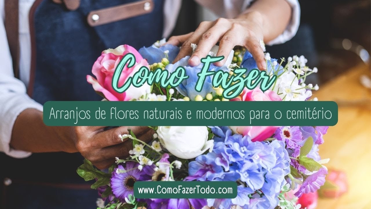 Video thumbnail for Como Fazer Arranjos De Flores Para Cemitério 💐