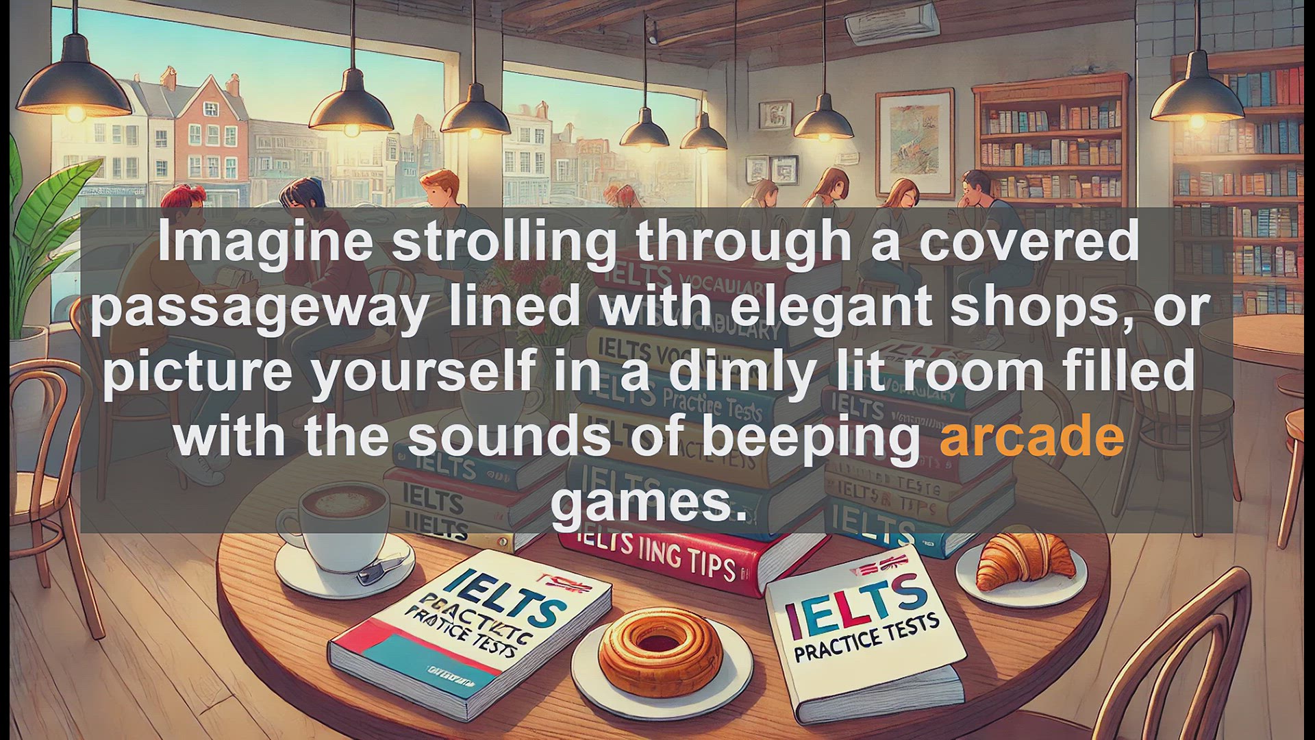 'Video thumbnail for 5000 Must Know IELTS 8.0 Vocabulary - Arcade: Exploring Its Dual Meanings for IELTS Success'