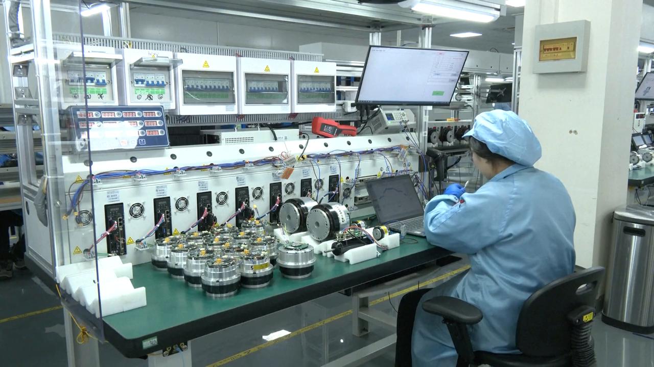 Video thumbnail for China: Humanoid robot boom lifts demand for joint modules in China.