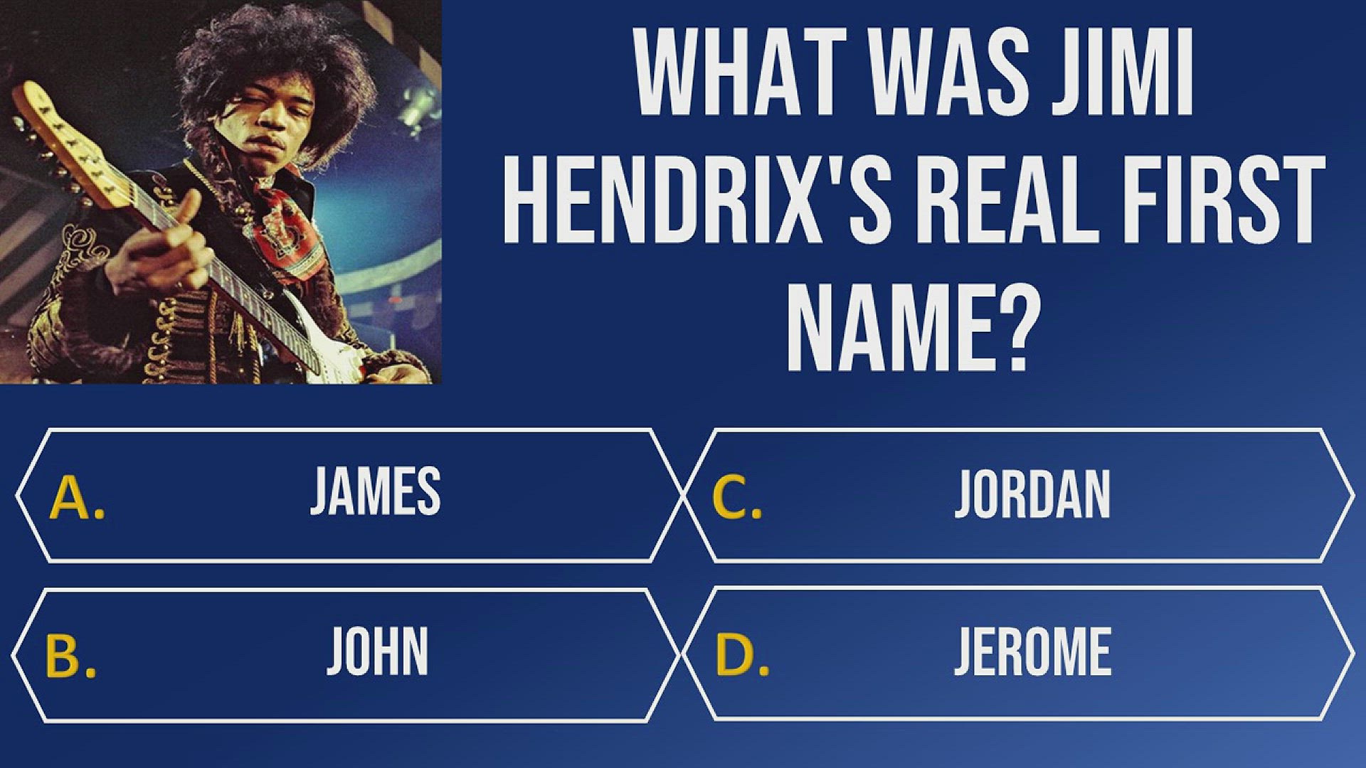 'Video thumbnail for Strumming Through History: The Jimi Hendrix Experience Quiz'