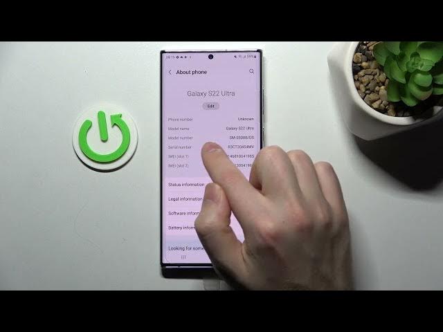 Video thumbnail for Samsung Galaxy S22 Ultra - How To Check Phone Model