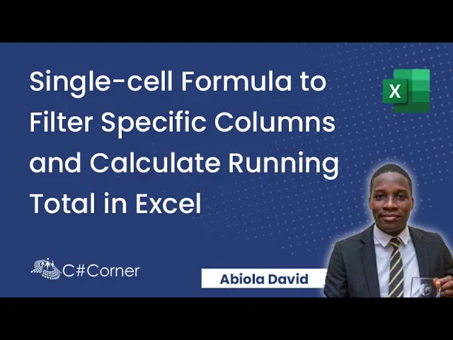 'Video thumbnail for Single-cell Formula to Filter Specific Columns and Calculate Running Total in Excel'