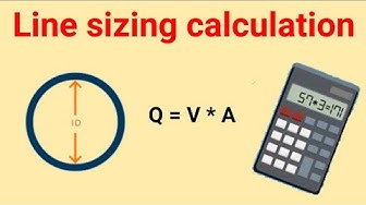 Video thumbnail for pipe diameter calculation @chemicalengineeringcourses6