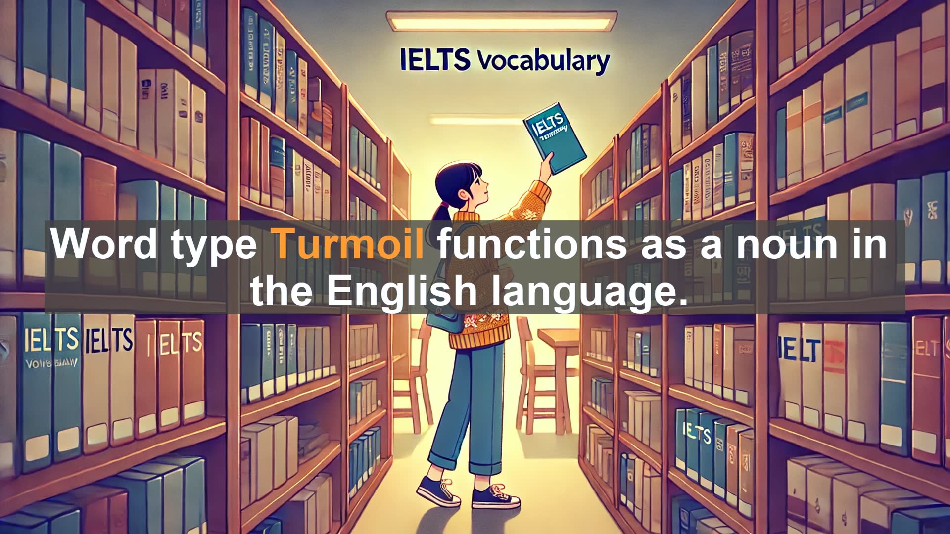 'Video thumbnail for 2000 Must Know IELTS 9.0 Vocabulary - Understanding 'Turmoil': Boost Your IELTS Vocabulary'