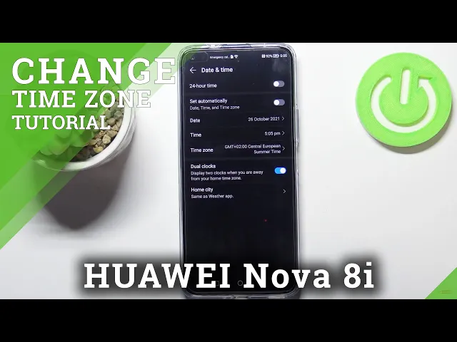 Video thumbnail for How to Change Date and Time on HUAWEI Nova 8i - Date and Time Settings