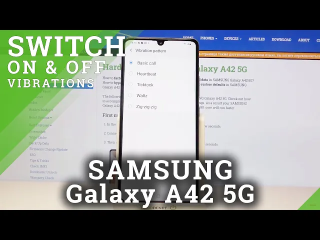 Video thumbnail for How to Change Vibration Pattern in Samsung Galaxy A42 - Personalize Screen Lock