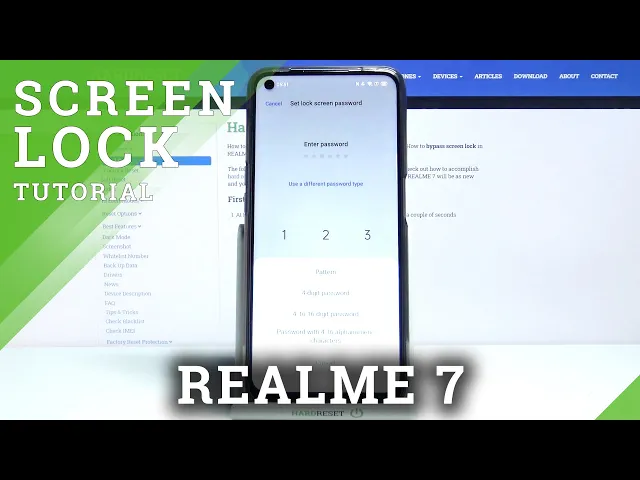 Video thumbnail for How to Turn On Screen Lock on REALME 7 – Set Screen Lock Pattern