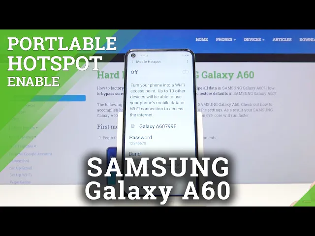 Video thumbnail for How to Enable Portable Hotspot in Samsung Galaxy A60 - Share Wi-Fi