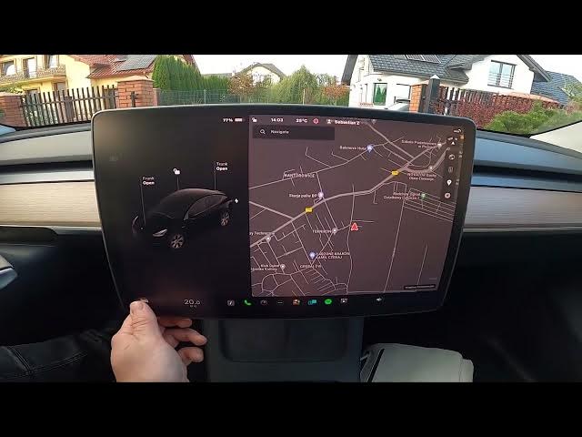 Video thumbnail for How to Change Navigation Language in Tesla Model Y ( 2020 – now ) - Manage Map Languages