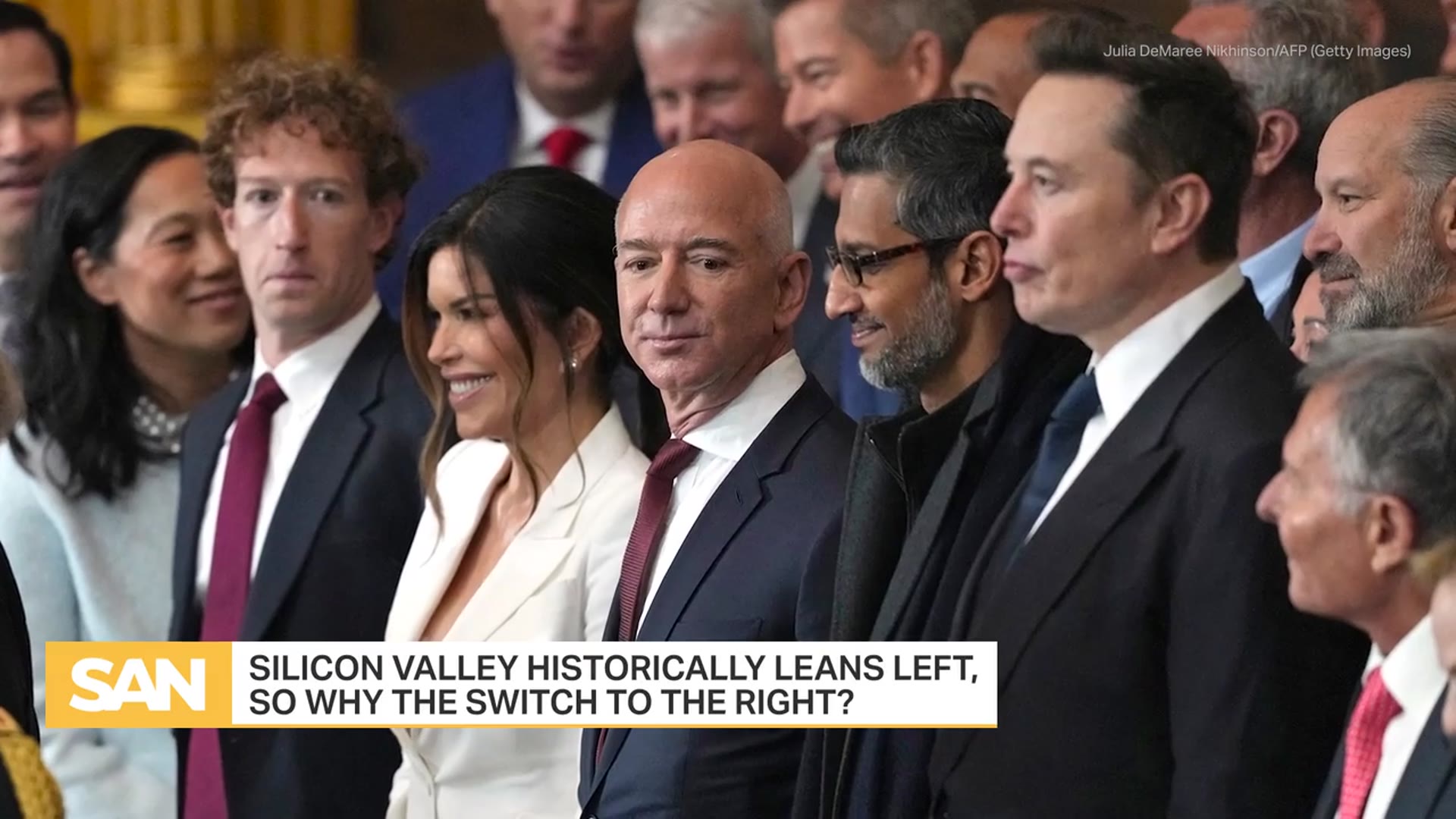 'Video thumbnail for Silicon Valley leans historically left, so why the sudden shift to the right?'