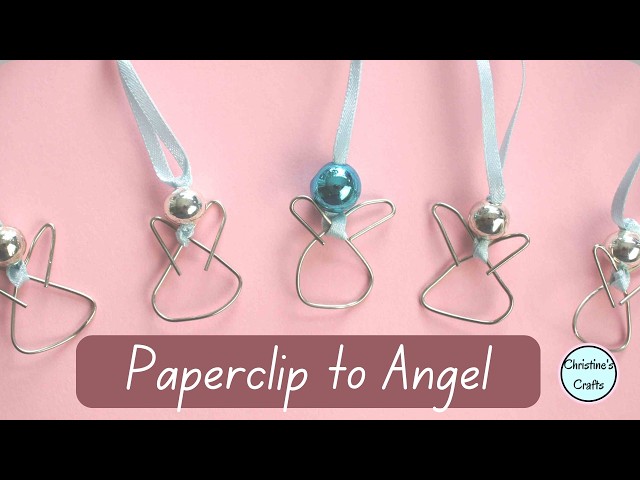 Video thumbnail for Create an EASY Angel from an Ordinary Paperclip with Me!