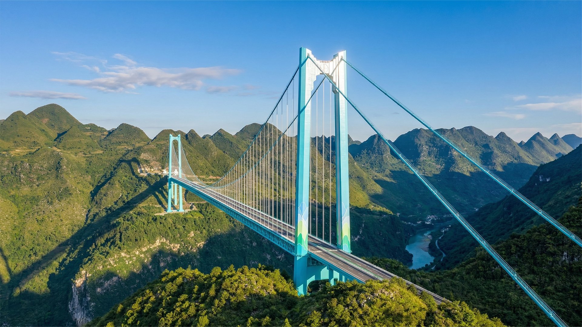 Video thumbnail for Highest bridge: 626.01m, Guizhou Communications Investment Group Co., Ltd. & Investment Industry Group