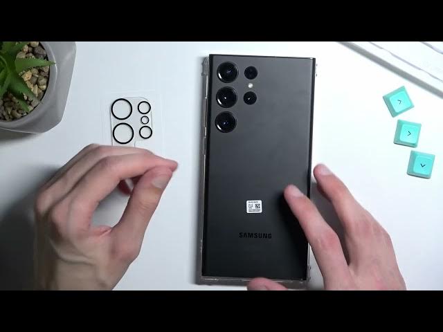 Video thumbnail for How to Install Lens Protection on SAMSUNG Galaxy S23 Ultra / Lens protection glass for S23 Ultra