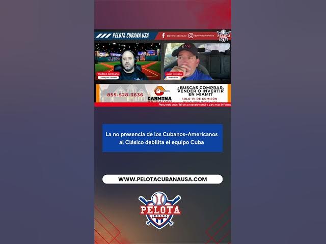 Video thumbnail for La no presencia de los Cubanos Americanos al Clásico debilita el equipo Cuba