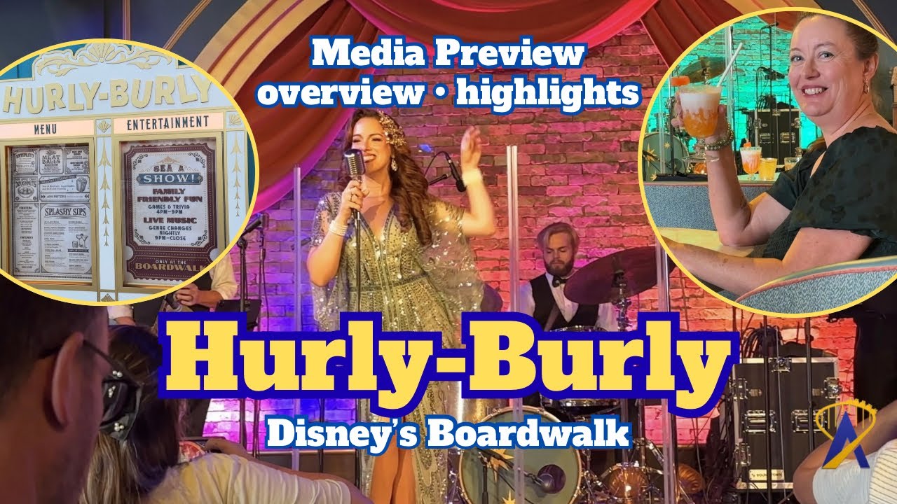 Video thumbnail for Inside Hurly-Burly Media Preview - Disney's BoardWalk's New Lounge Revealed