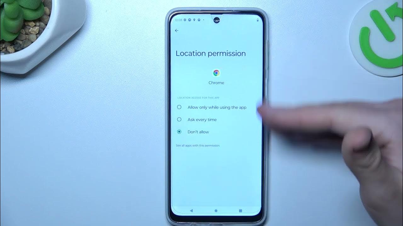 Video thumbnail for How to Prevent App Location Tracking on MOTOROLA Moto G22 Smartphone