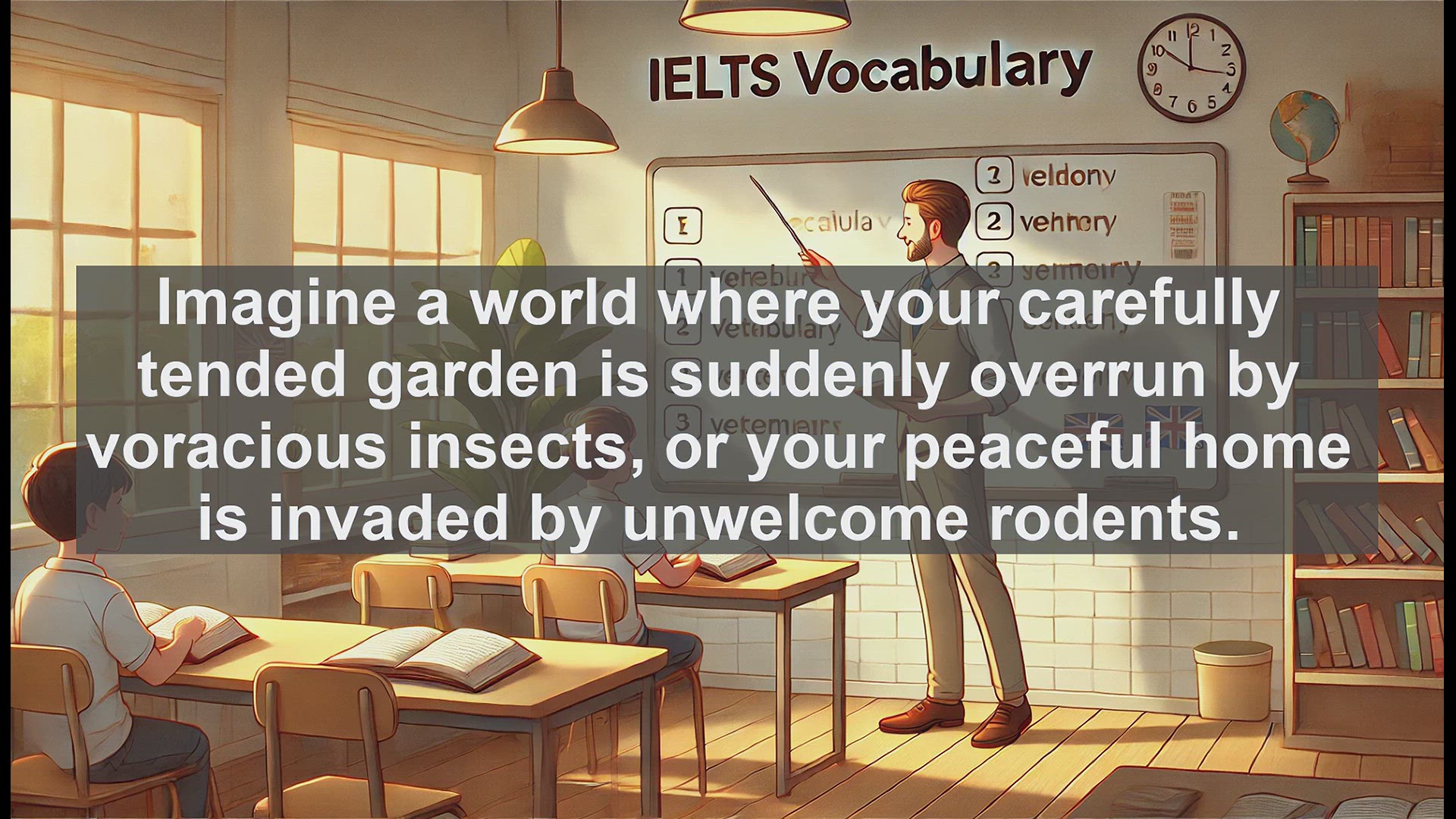 'Video thumbnail for 2000 Must Know IELTS 9.0 Vocabulary - Understanding 'Pest': Boost Your IELTS Vocabulary'