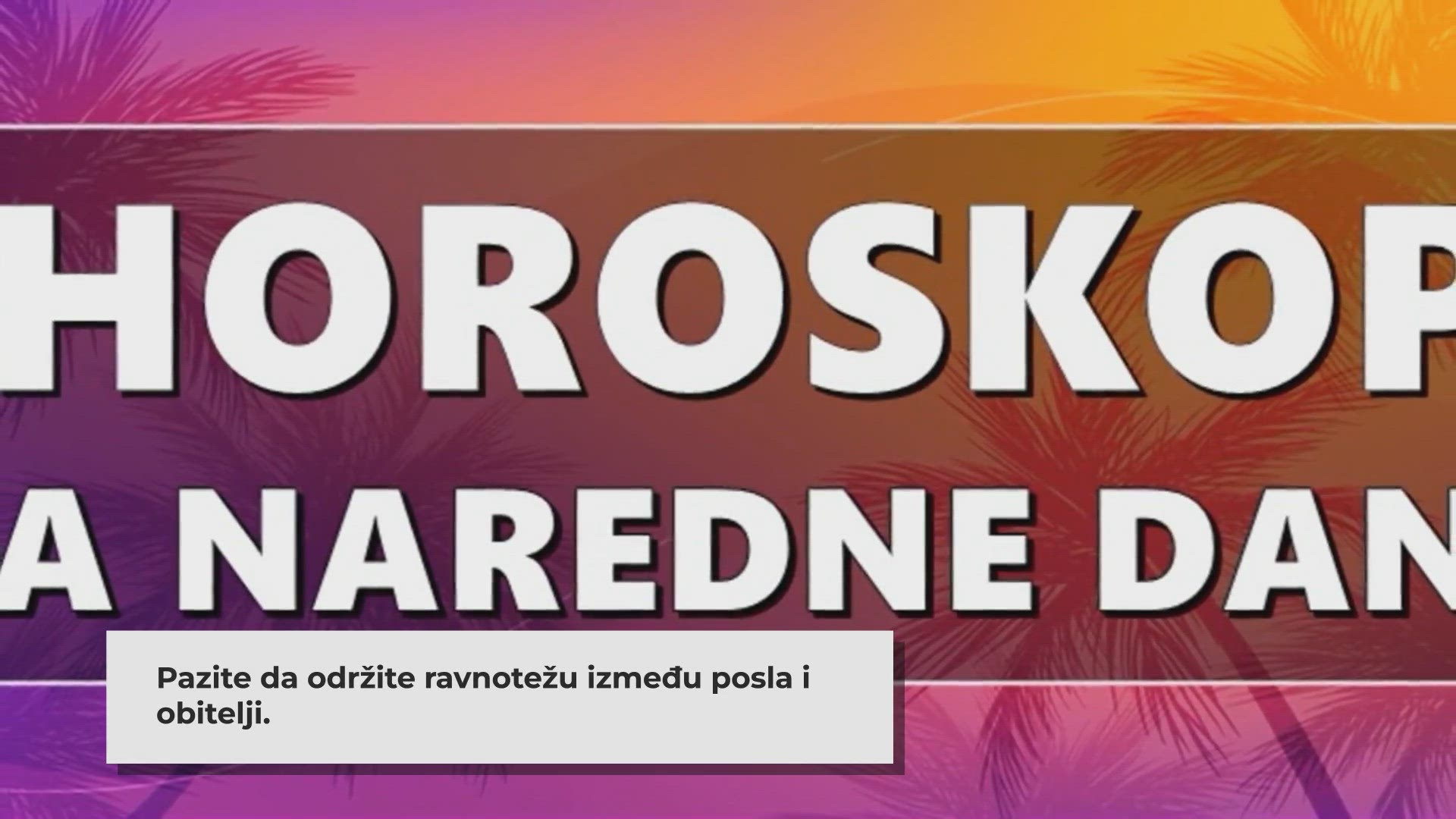 Video thumbnail for U NAREDNIM DANIMA_ Ovnu se prošlost vraća, Lavu će biti potrebna pomoć, Strijelac će imati razlog za sreću, a evo tko će se riješiti financijske krize…