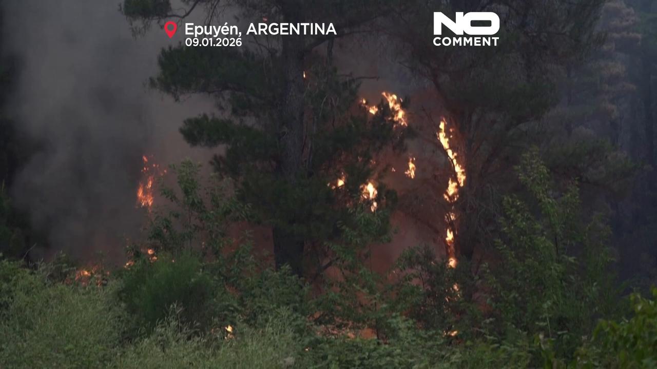 Video thumbnail for Wildfire burns more than 5,500 hectares in Argentina’s Patagonia