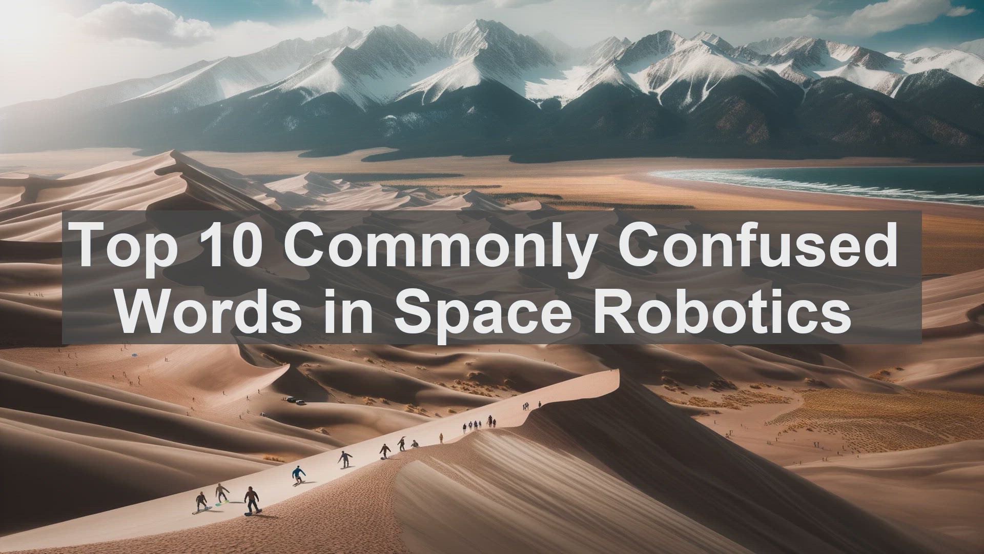 'Video thumbnail for Top 10 Commonly Confused Words in Space Robotics'