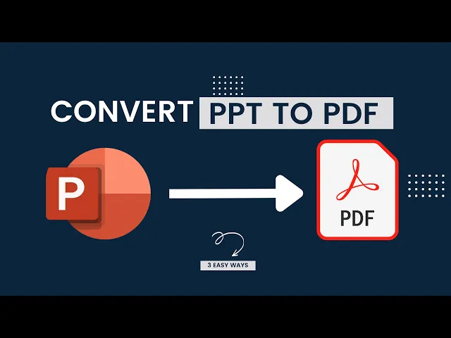 Video thumbnail for How to Convert PPT to PDF | 3 Easy Ways