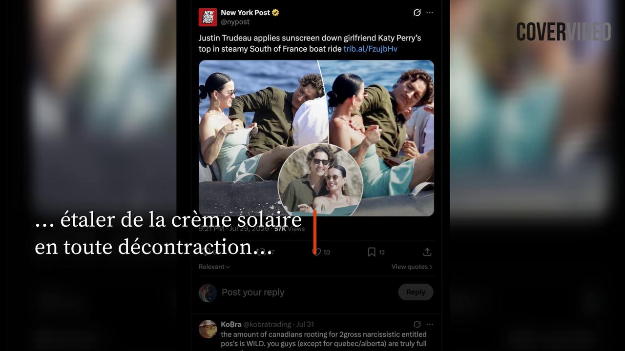 Video thumbnail for Katy Perry et Justin Trudeau ont pris du bon temps à Saint-Tropez.