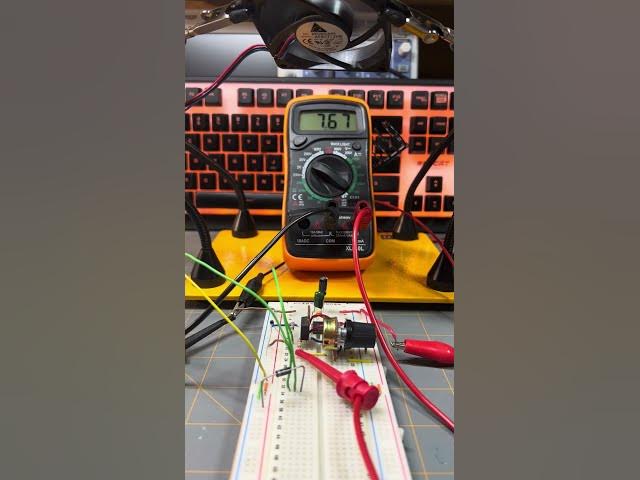 Video thumbnail for 555 temperature-controlled fan in action