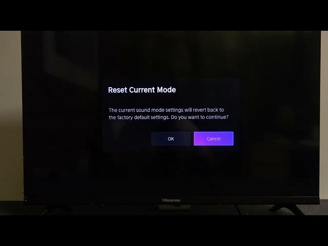 Video thumbnail for How To Reset Sound Settings On HISENSE Smart TV