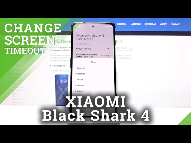 Video thumbnail for How to Change Screen Timeout in Xiaomi Black Shark 4 - Choose Display Sleep Time