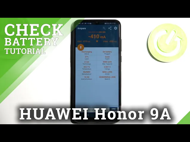 Video thumbnail for How to Check Battery Health in Honor 9A - Install Ampere App