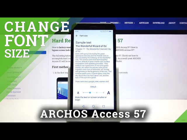 Video thumbnail for How to Edit Font Size on Archos Access 57 – Text Size Settings
