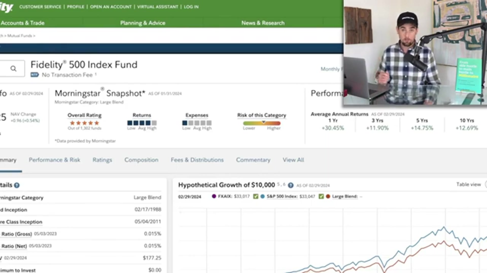 'Video thumbnail for ryan scribner espanol: fxaix, fondo indexado fidelity s&p 500 en español'