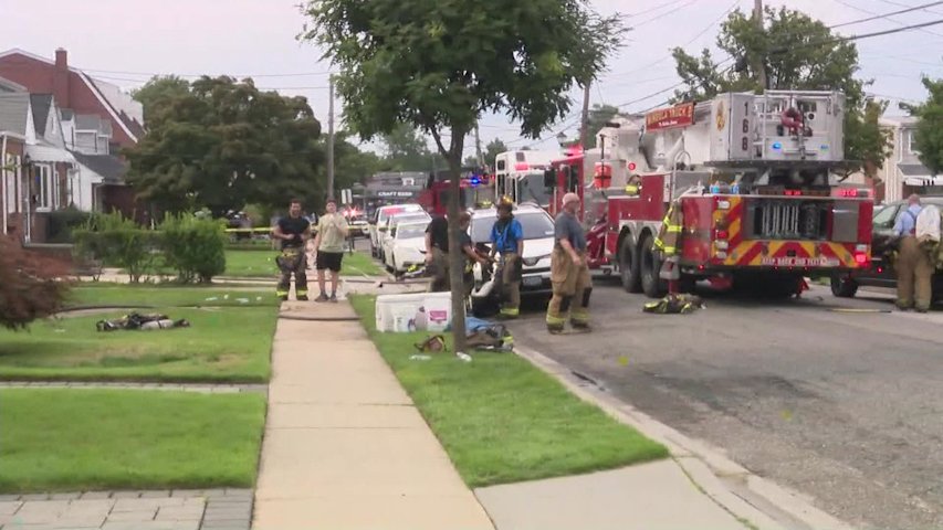 Video thumbnail for 1 displaced following Mineola house fire