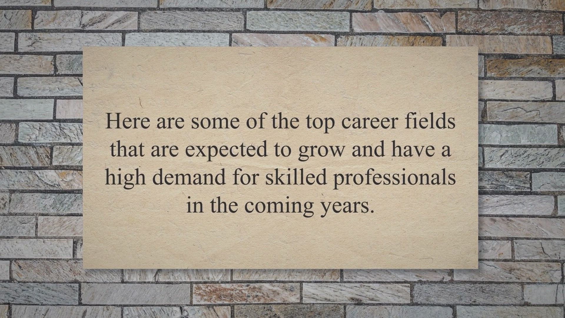 'Video thumbnail for Most in Demand Career and Jobs of the future'
