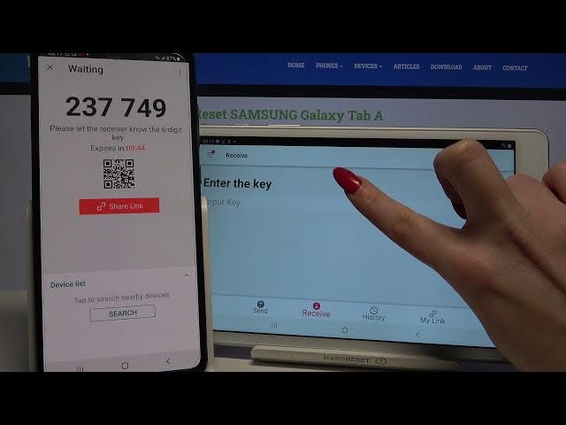 Video thumbnail for How to Transfer Data from Android Device to SAMSUNG Galaxy Tab A 8.0 - Send Anywhere app