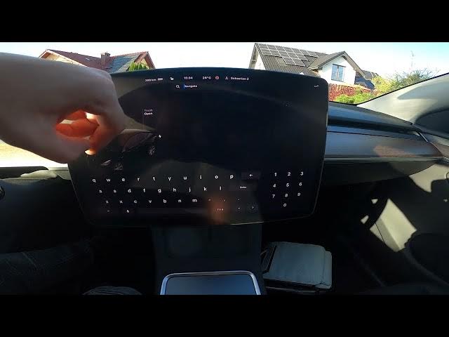 Video thumbnail for How to Set Destination in Map in Tesla Model Y ( 2020 – now ) - Start Route in Navigation