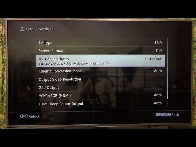 Video thumbnail for How To Change Screen Format on SONY Blu-ray