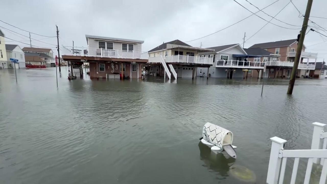 Video thumbnail for US: Coastal Flooding Hits New Jersey as Nor’easter Batters Northeast 2.