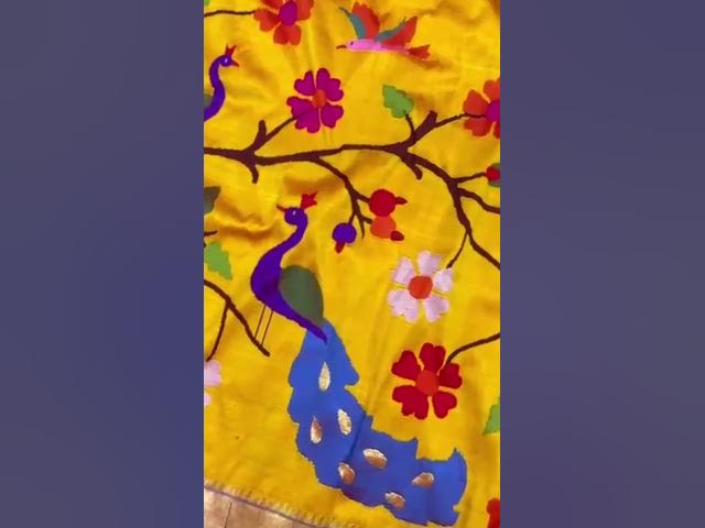 Video thumbnail for Paithani dupattas and Paithani Sarees#paithani #indianhandlooms #purehandlooms