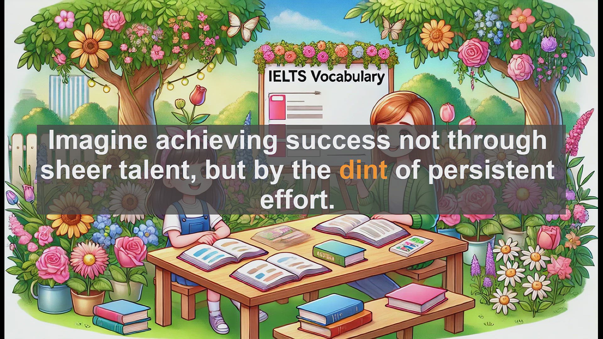 'Video thumbnail for 2000 Must Know IELTS 9.0 Vocabulary - Mastering 'Dint': Boost Your IELTS Vocabulary for Band 9.0'